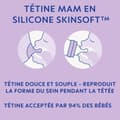 Miniatyrbillede 3 af 6: Set med 2 nappflaskor - MAM - Enkel start - Anti-kolik - 320 ml - Flow 3 napp - Ocean + Sand