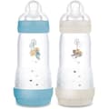 Miniatyrbillede 1 af 6: Set med 2 nappflaskor - MAM - Enkel start - Anti-kolik - 320 ml - Flow 3 napp - Ocean + Sand