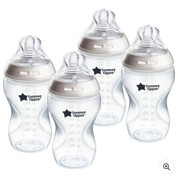 Tommee Tippee Natural Start Anti-Colic Baby Bottle 340ml 4 Pack