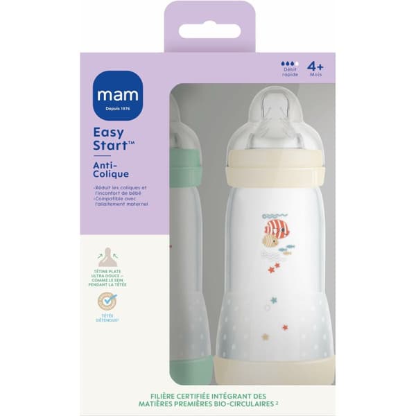 Babys flaske MAM sea Grøn Beige