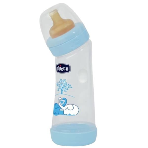 Angolato Chicco Boy nappflaska 250 ml Tettarella i Caucciù 70720.20