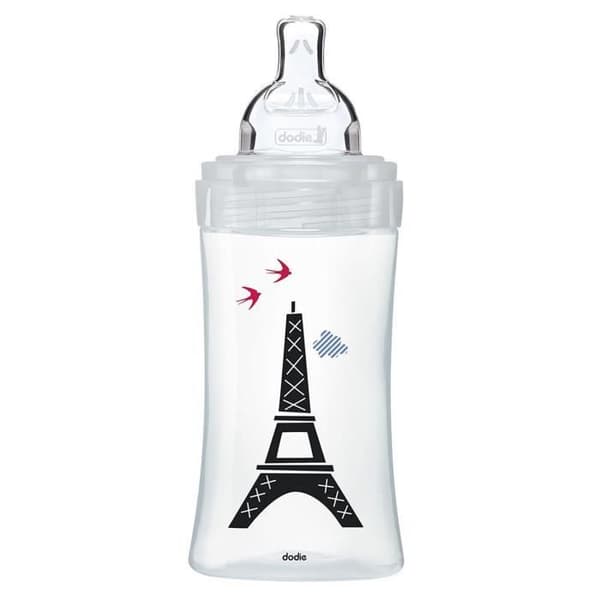 Dodie Sensation+ Anti-kolik nappflaska i glas +0m Paris 270ml