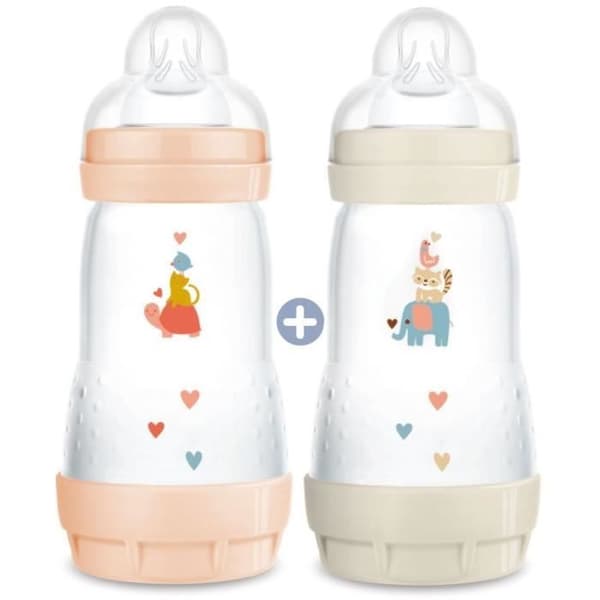 MAM Easy Start anti-kolik flaska - Set med 2 x 260ml - Flow 2 spene