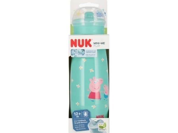 NUK Mini-Me juomapullot Peppa Pig 450ml, vihreä NUK Mini-Me juomapullot Peppa Pig 450ml, vihreä