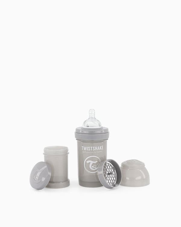 Twistshake Anti-Colic tåteflaske Pastellgrå 180 ml