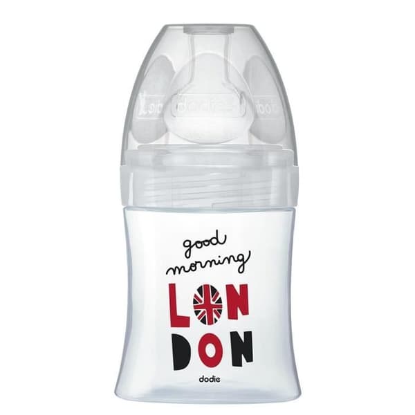 Dodie Sensation+ Anti-kolik nappflaska i glas +0m London 150ml