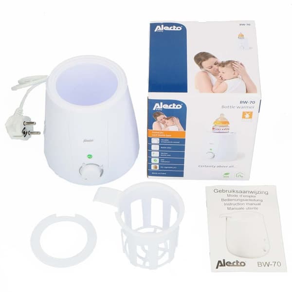 Alecto Flaskevarmer hvid