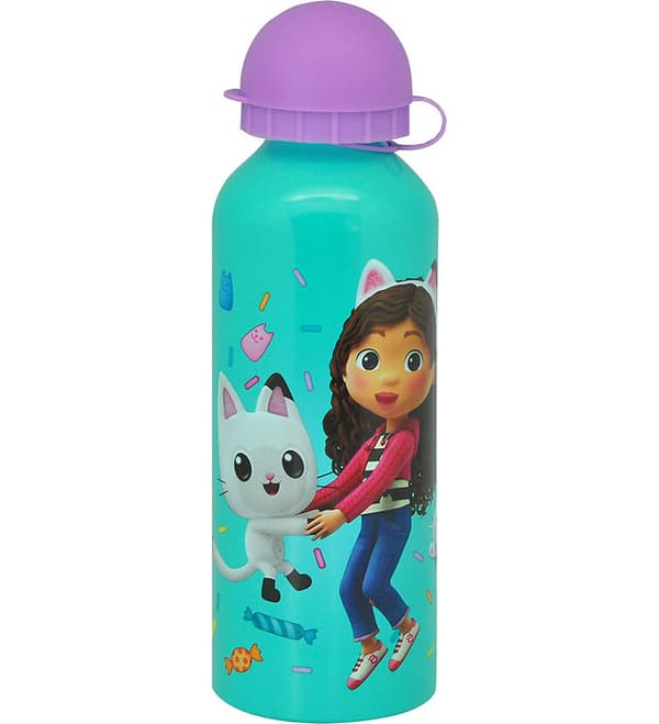 Gabby's Dollhouse Euromic - Vannflaske i aluminium (500 ml) - Gabbys dukkehus (033708717G)