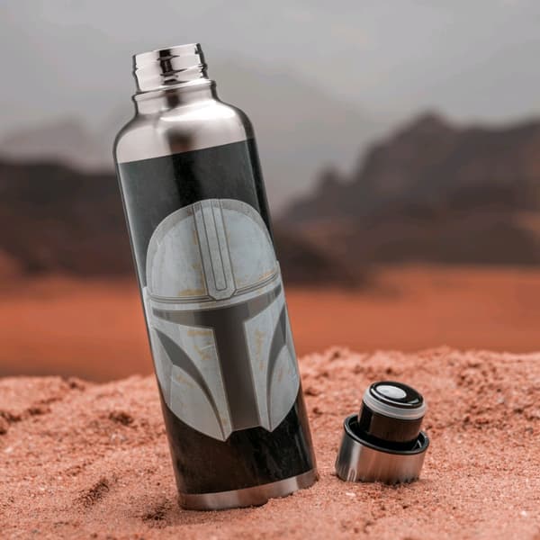 Paladone Star Wars - The Mandalorian - The Mandalorian vannflaske i metall (PP7361MAN)