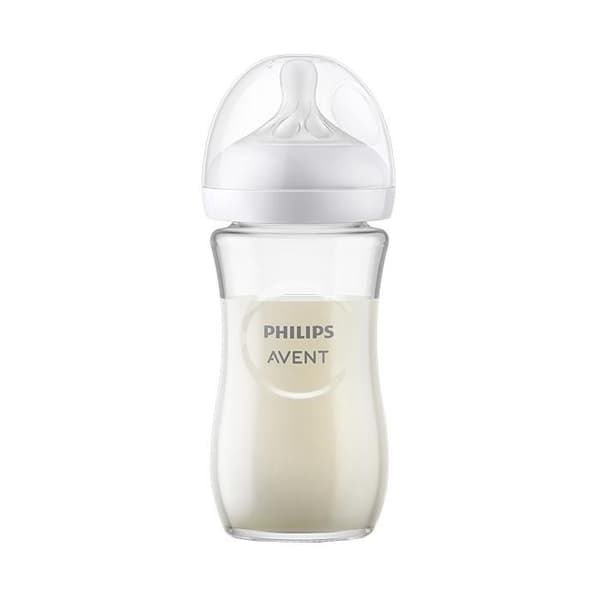 Biberon Natural Response 3.0 Glas 240ml - Avent - Blandad - Medium - Standard