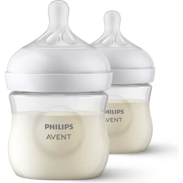 Set med 2 Natural 3.0 PHILIPS AVENT SCY900/02 nappflaskor - 125 ml