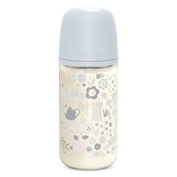 Suavinex, Wonderland, Biberon glas Tétine SXPro M - Wonderland Blå - 240ml