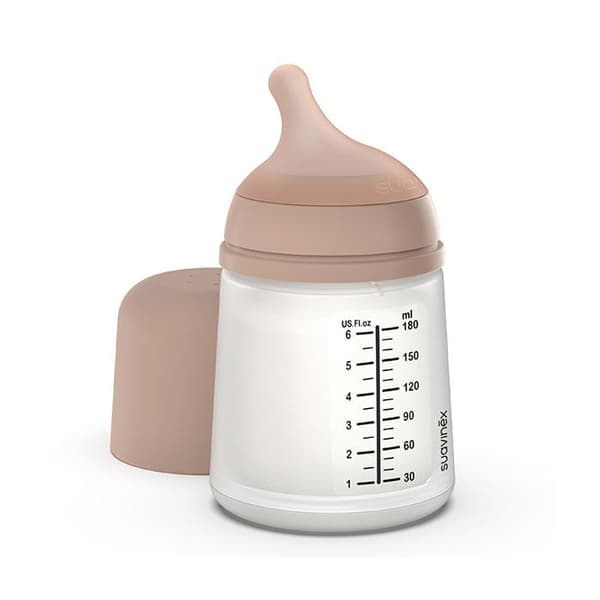 Suavinex, Zerø.Zerø, Anti-kolik nappflaska - Långsam flöde / S Medium - 180ml
