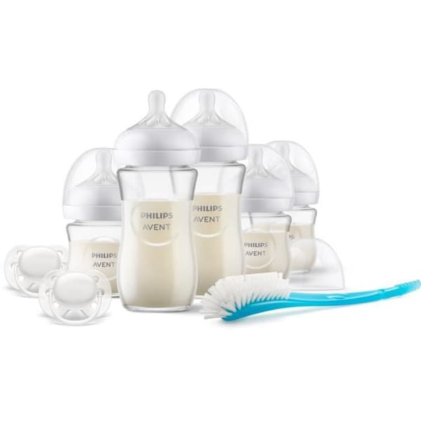 Naturglas nappflaska Birth Box - PHILIPS AVENT - Newborn Kit - 240 ml - Blandat