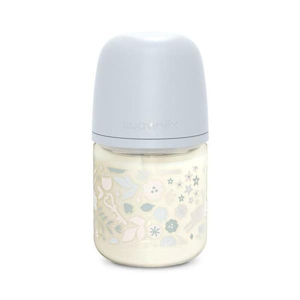 Suavinex, Wonderland, Biberon glas Napp S - Wonderland Blå - 120ml