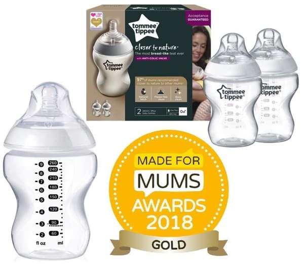 Tommee Tippee -  2 st x 260ml Nappflaskor Set