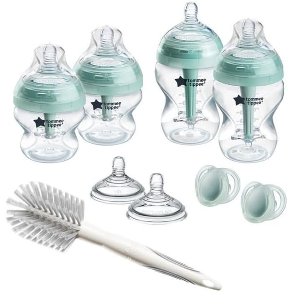 Nappflaskset - TOMMEE TIPPEE - Avancerad antikolik - 4x 150 ml / 260 ml nappflaskor - 2x nappar - Antikolik - Nyfödd