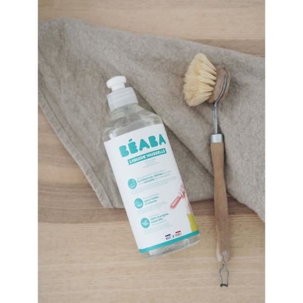 BÉABA Set med 2 diskmedel, parfymfri, naturligt ursprung och biologiskt nedbrytbar 500 ml