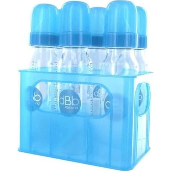 dBb Remond Flaskhållare Turkos + 6 glasflaskor 240ml