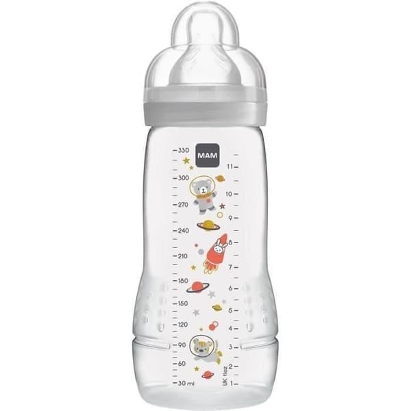 MAM Easy Active 2nd Age nappflaska +6m Ivory Elephant 330ml