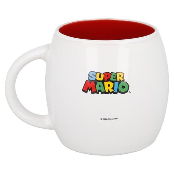 Super Mario - Keramisk mugg 380ml (vit) - 8412497003785