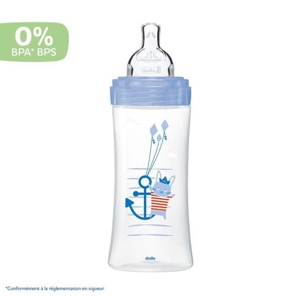 Dodie Sensation+ koliikkia ehkäisevä tuttipullo +6 kk kani 330ml
