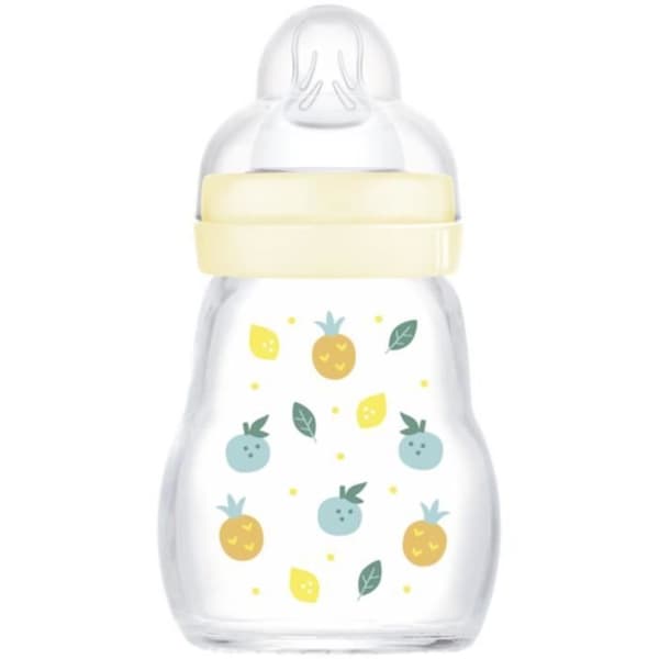 MAM lasinen tuttipullo +0 kk Valkoinen Siili 170ml