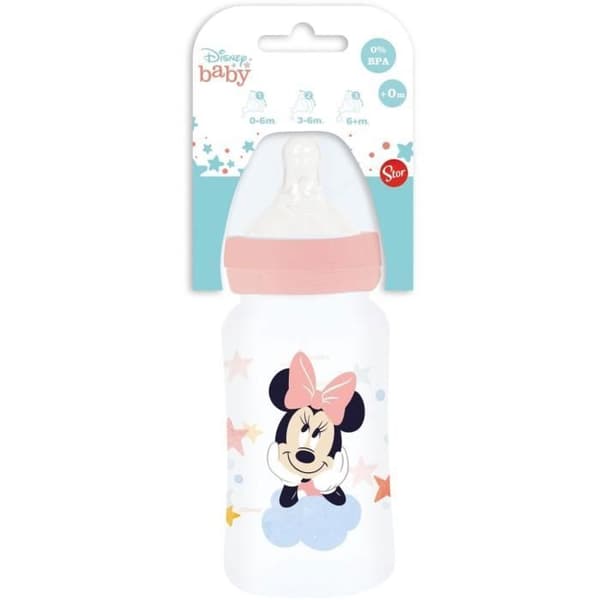 Koliikkia ehkäisevä tuttipullo - THERMOBABY - 240 ml - 3-asentoinen virtaustutti - Minnie