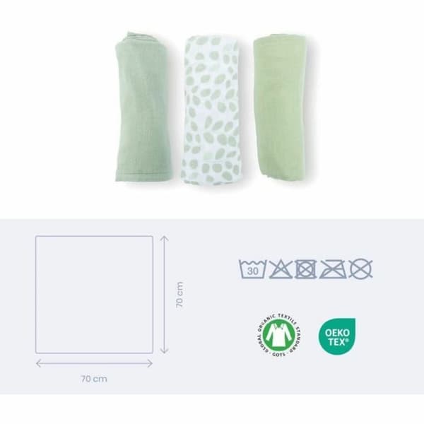 Muslin Doomoo Vert Resistent 3 Delar (3 antal)