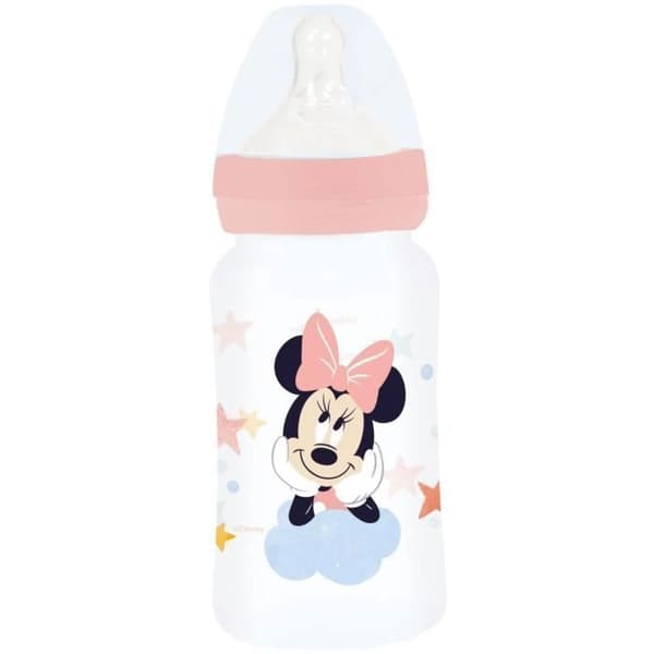 Koliikkia ehkäisevä tuttipullo - THERMOBABY - 240 ml - 3-asentoinen virtaustutti - Minnie