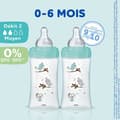 Pikkukuva 4 / 4: 3 kpl pakkaus DODIE Anti-Colic Initiation+ -tuttipulloja - lasia - 270 ml - 0-6 kuukautta - pyöreä tutti - virtausnopeus 2