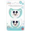 Miniatyrbillede 2 af 3: Sæt med 2 sutter - THERMOBABY - Ortodontisk silikone - Med beskyttelsesklips - 0-6 måneder - Mickey Cool