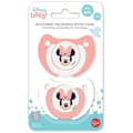 Miniatyrbild 2 av 3: Set med 2 nappar - THERMOBABY - Ortodontisk silikon - Med skyddande klämma - +6 månader - Minnie