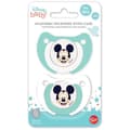 Miniatyrbillede 2 af 2: Sæt med 2 sutter - THERMOBABY - Ortodontisk silikone - Med beskyttelsesklips - +6 måneder - Mickey Cool