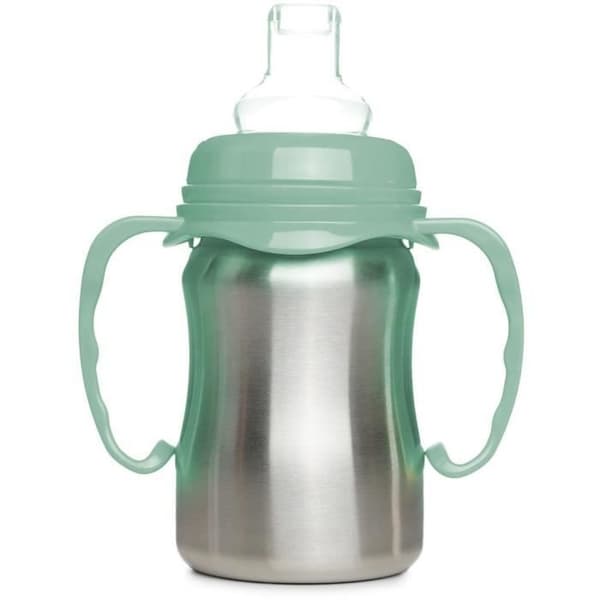 Harjoitusmuki - THERMOBABY - Ruostumatonta terästä - 180 ml - Kaktuksenvihreä - Ergonominen ja vuotamaton