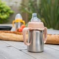 Miniatyrbild 3 av 6: Träningskopp - THERMOBABY - Rostfritt stål - 180 ml - Persika - Ergonomisk och läckagesäker
