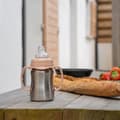 Miniatyrbild 4 av 6: Träningskopp - THERMOBABY - Rostfritt stål - 180 ml - Persika - Ergonomisk och läckagesäker