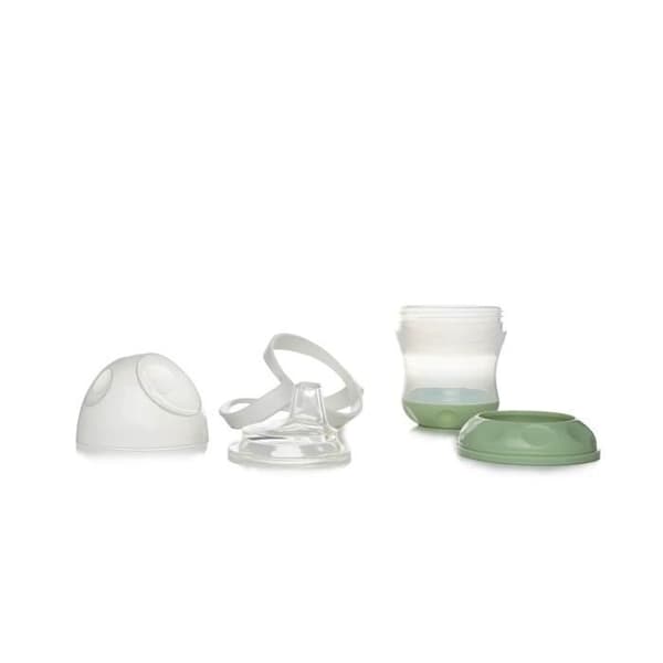 Vuotamaton muki - THERMOBABY - Keltavihreä - 180 ml - Ergonominen ja hygieeninen