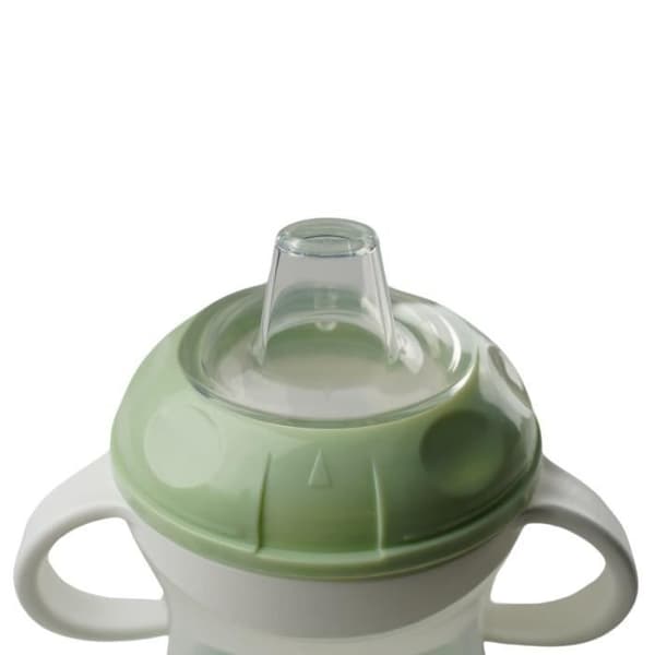 Vuotamaton muki - THERMOBABY - Keltavihreä - 180 ml - Ergonominen ja hygieeninen