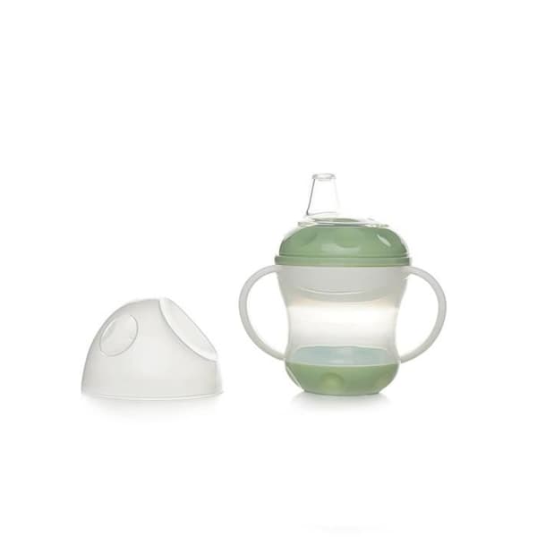 Vuotamaton muki - THERMOBABY - Keltavihreä - 180 ml - Ergonominen ja hygieeninen