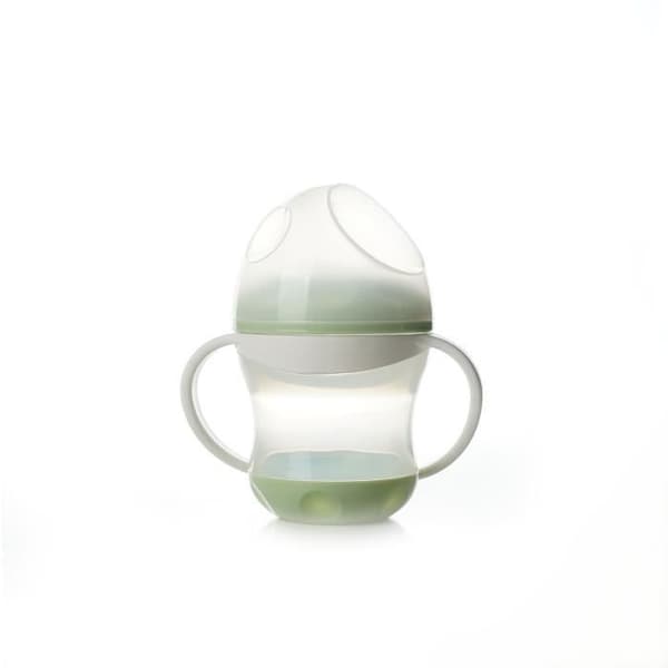 Vuotamaton muki - THERMOBABY - Keltavihreä - 180 ml - Ergonominen ja hygieeninen