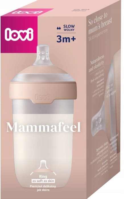 LOVI Mammafeel sutteflaske med dynamisk sut 250 ml