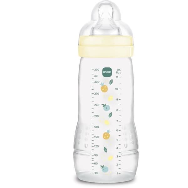 Nappflaska - MAM BABY - Easy Active - +6 månader - 330 ml - X flow-napp - Pearl