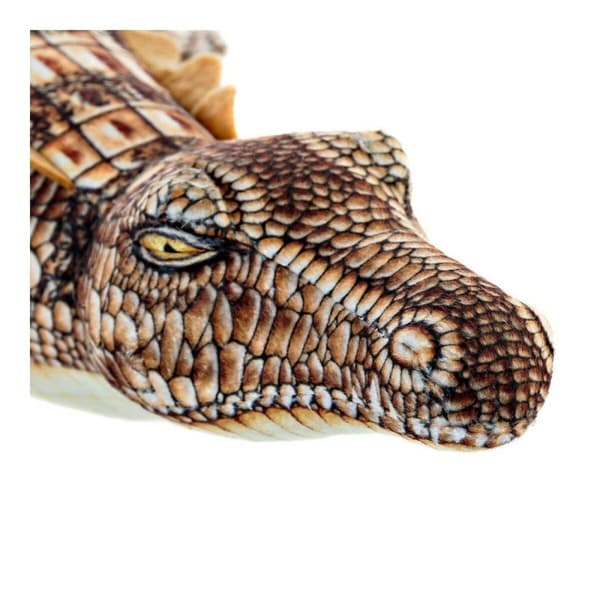 Mjukisleksak DKD Home Decor S3016335 Brun Barn Krokodil 46 x 22 x 8 cm