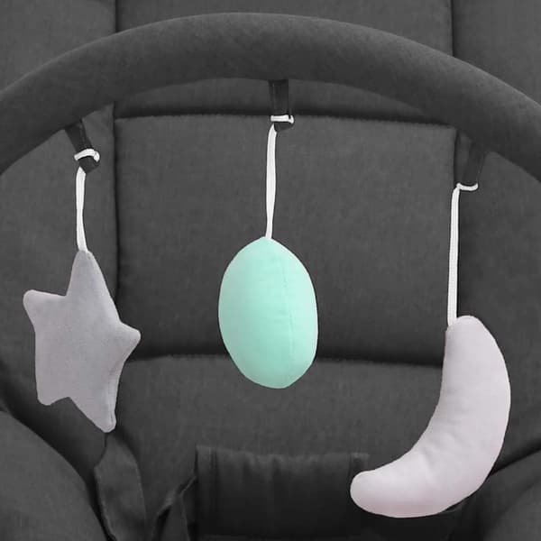 vidaXL Babysitter antracit stål