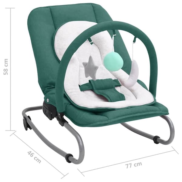 vidaXL Babysitter grön stål