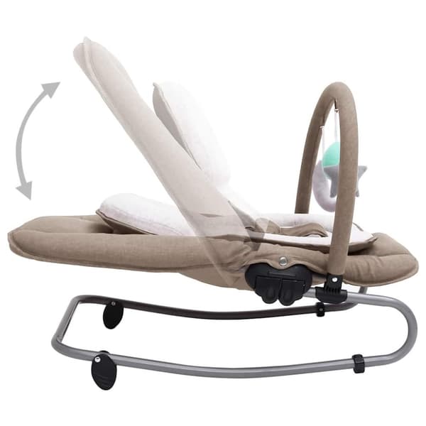 vidaXL Babysitter taupe stål