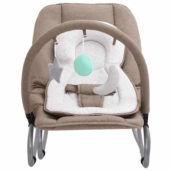 vidaXL Babysitter taupe stål