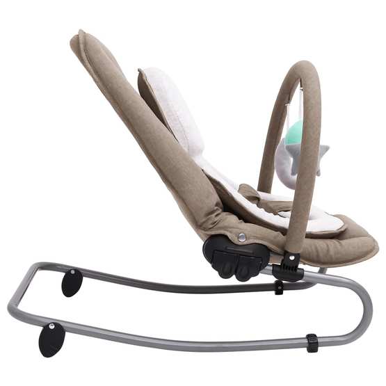 Babysitter Taupe Stål - Vit Dyna