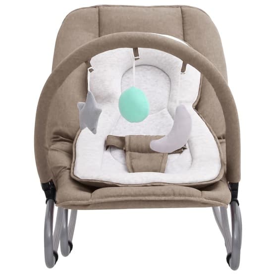 Babysitter Taupe Stål - Vit Dyna